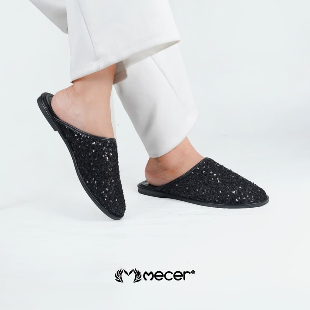Thumbnail gambar ke-10 produk Mecer Daily WAB 999-C11 Beige dan Hitam Size 36-41, Sandal Teplek Wanita Slip On Kekinian Cocok untuk Sehari-hari