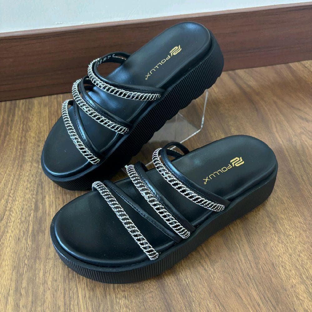 Thumbnail gambar ke-2 produk Pollux E-Wear WPOIT 10 - Sandal Platform Wanita dengan Desain Elegan dan Nyaman untuk Kegiatan Sehar