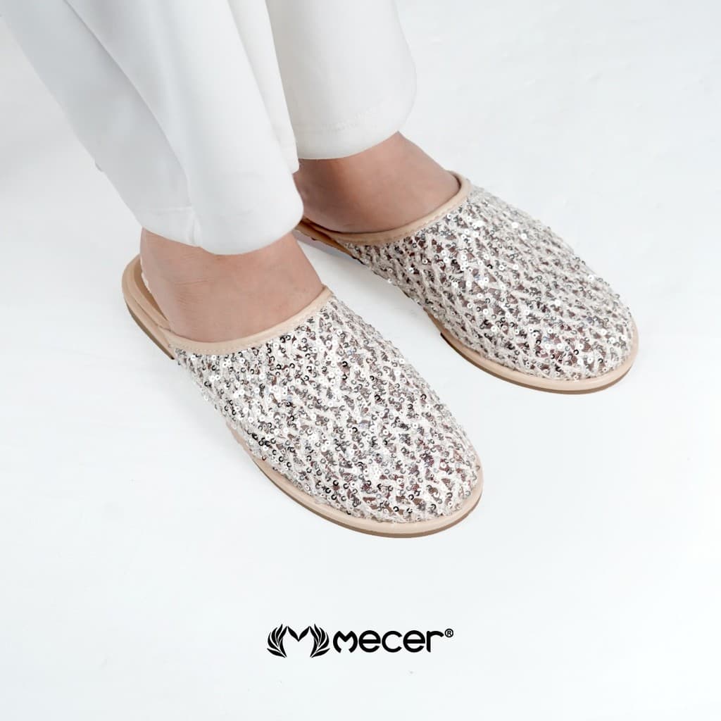Thumbnail gambar ke-7 produk Mecer Daily WAB 999-C11 Beige dan Hitam Size 36-41, Sandal Teplek Wanita Slip On Kekinian Cocok untuk Sehari-hari