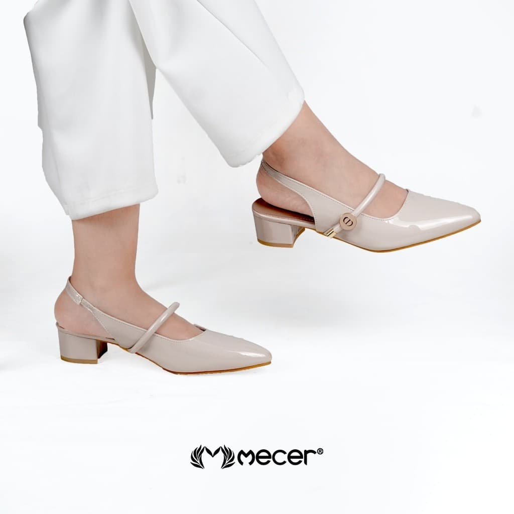 Gambar ke-9 produk Mecer Monday WYH636624 Khaki dan Hitam Size 36-41, Block Heels Wanita Cocok Untuk Acara Formal, Pesta, Rapat dan Kerja