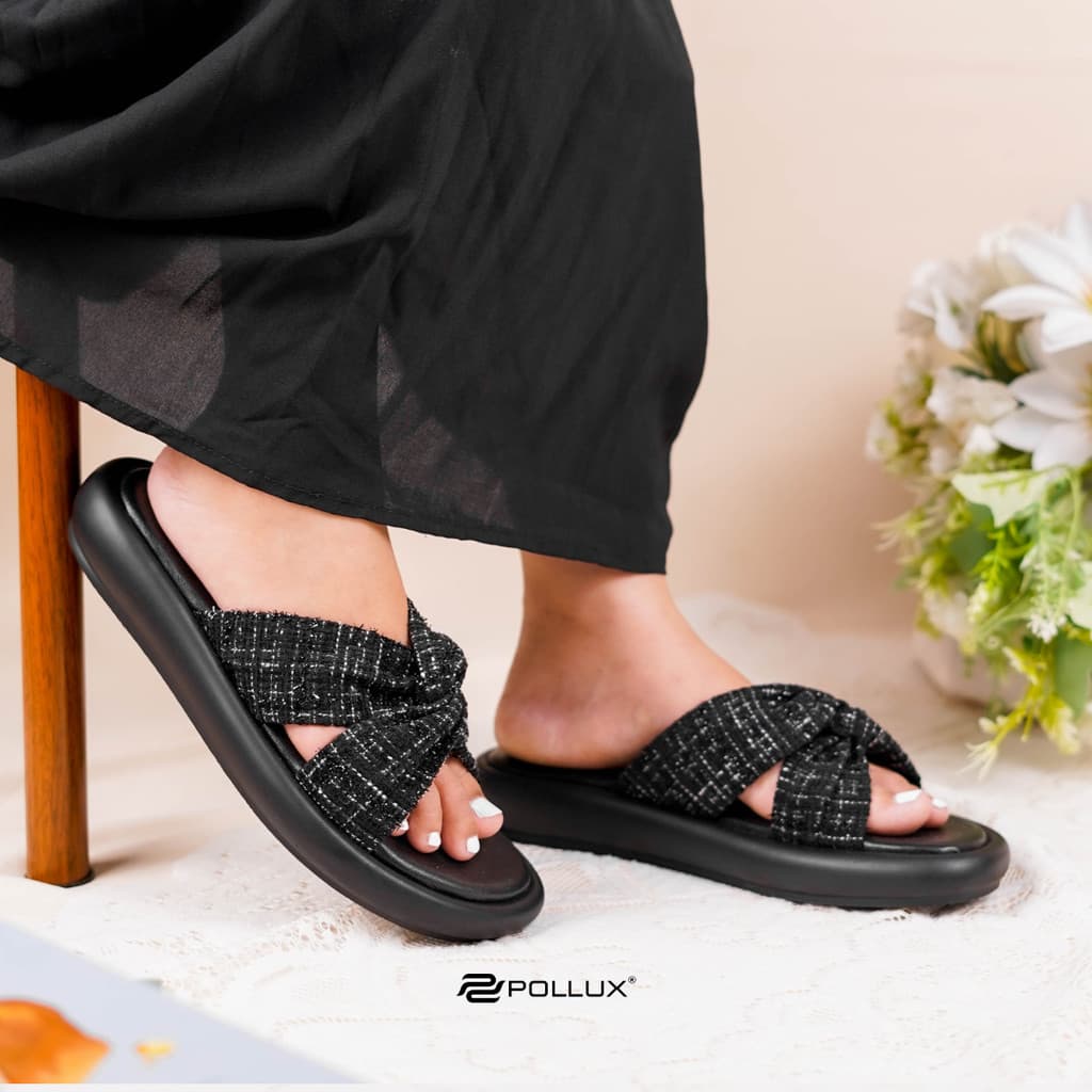 Gambar produk Pollux E - Wear WPOGS 28 - Sandal Wanita Bahan Kulit Asli Ringan Empuk Anti Slip