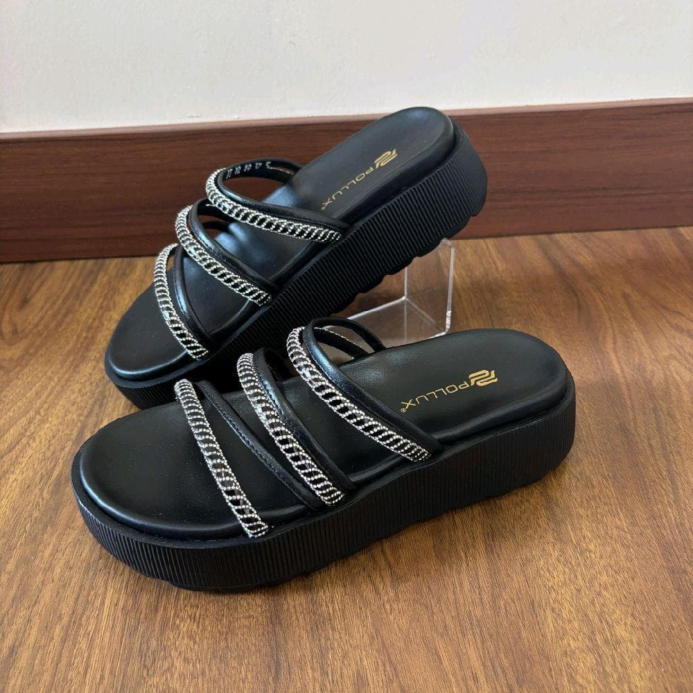 Gambar produk Pollux E-Wear WPOIT 10 - Sandal Platform Wanita dengan Desain Elegan dan Nyaman untuk Kegiatan Sehar