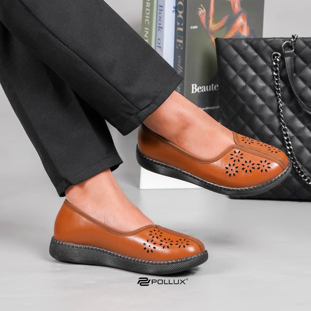 Gambar ke-8 produk Pollux Monday WPOFW 25 - Flatshoes Wanita Kekinian Bahan Kulit Asli