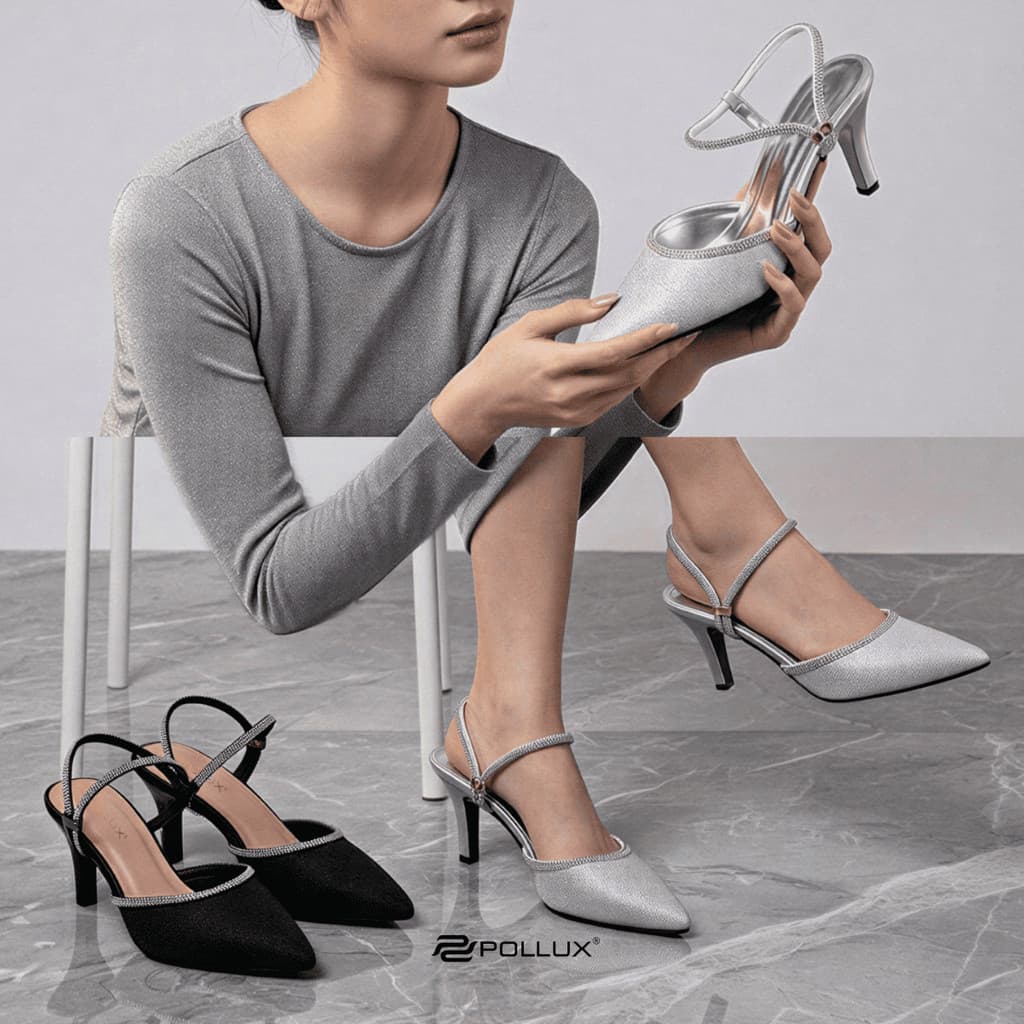Gambar ke-6 produk Pollux Aurora Lite WPOHW 21 - High Heels Pesta Wanita Elegan Model Mules