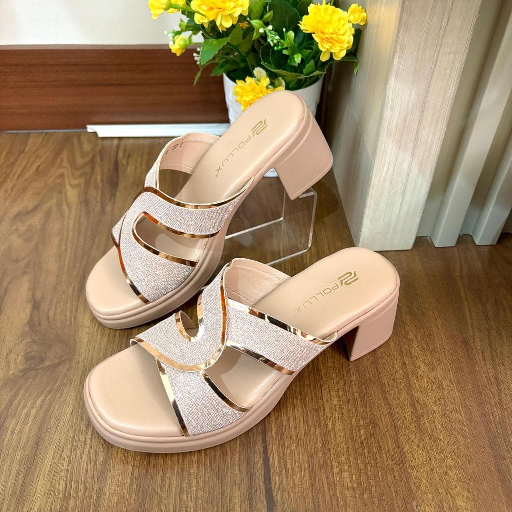 Gambar ke-9 produk Pollux Classic WPOKN 06 - Heels Pesta Wanita Kekinian Tinggi 5cm