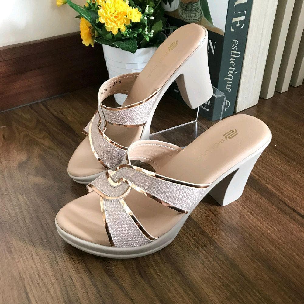 Gambar produk Pollux Classic WPOGP 36 - Sandal Heels Pesta Wanita Kekinian Bahan Kulit Asli